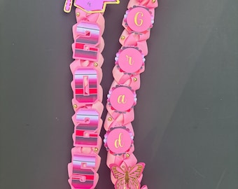 Graduation Lei Promotion Gift Lei Senior Night Gift Lei Braided Ribbon Lei Graduation Ribbon Lei Graduate Lei 2026 Senior, graduation