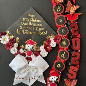 Graduation Lei & Topper Promotion Gift Lei Senior Night Gift Lei Braided Ribbon Lei Graduation Ribbon Lei Graduate Lei 2025