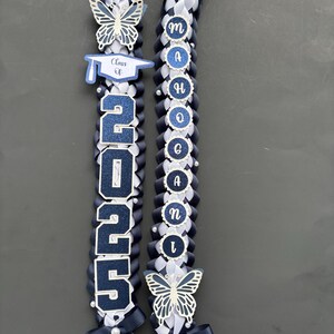 Double Braided Lei Graduation Lei Promotion Gift Lei Senior Night Gift Lei  Graduation Ribbon Lei Graduate Lei 2025 Senior, graduation