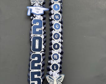 Double Braided Lei Graduation Lei Promotion Gift Lei Senior Night Gift Lei  Graduation Ribbon Lei Graduate Lei 2026 Senior, graduation