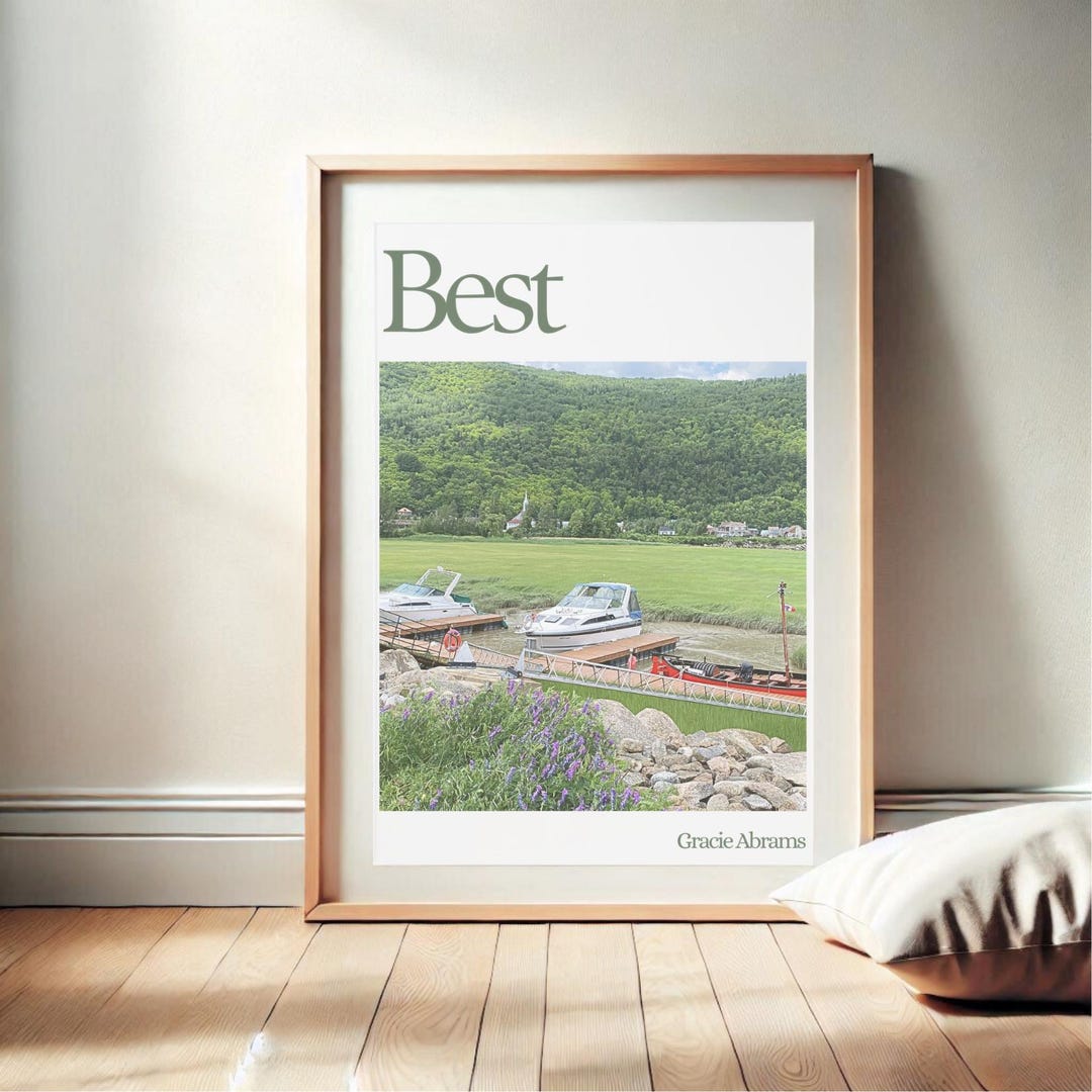 Best, Modern Art Print, Gracie Abrams Inspired Digital Art, Trendy ...