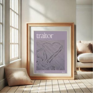 Traitor, Modern Art Print, Olivia Rodrigo Inspired Digital Art, Sour Album, Printable Home Decor, Wall Art, Affordable, Unique Gift Idea