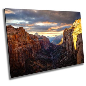 Zion Canyon Overlook - Zion National Park - Sunset - Print / Canvas / Acrylic / Metal