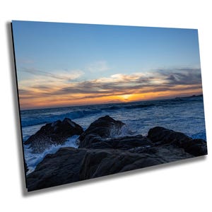 Ocean Sunset, Half Moon Bay, Californie - Impression / Toile / Acrylique / Métal