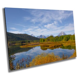 Grand Teton National Park - Oxbow Bend Gebirge Ansicht - Druck / Leinwand / Acryl / Metall