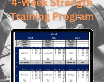 4-tygodniowy program treningu siłowego