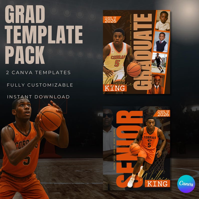 Graduation Announcement & Invitation Templates, Editable in Canva ...