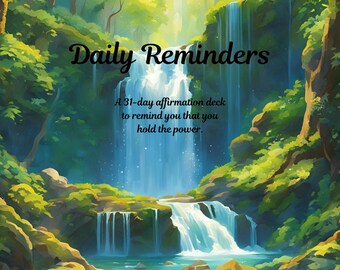 Daily Affirmation Card Deck - Print at Home