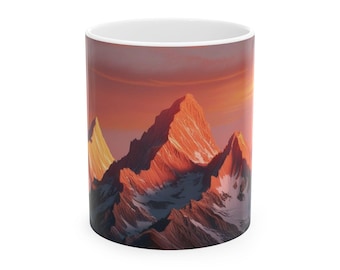 Sunrise Mountain Ceramic Mug, (11oz, 15oz)