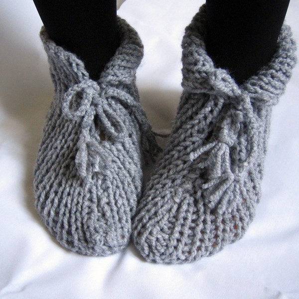 Grey Slippers Socks Fathers Day Gift