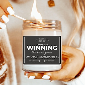 Smells like Winning Candle for Coach Christmas Gift Funny Coach Candle for Cute Gift Sports Candle Coach Wife Gift Football Wife Candle