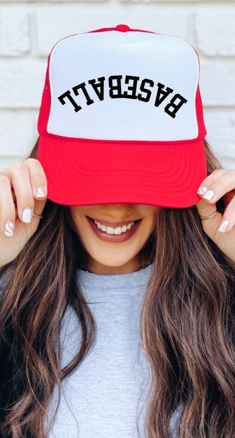 Trucker Baseball Cap Women Fan Game Wear Squad Mom Spirit Gift Custom Headwear Team Style Summer Cap Mesh Design Personalized Gift Spirit