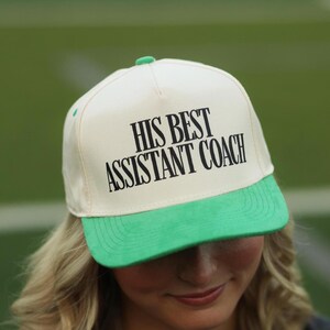 Womens Assistant Coach Trucker Hat for Funny Coach Wife Hat Football Wife Trucker Hat Funny Baseball Wife Hat Coach Wife Gift Mrs. Coach