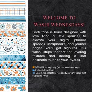 Autumn Harmony Digital Washi Tape Collection - 12 Cozy PNG Strips for Fall Scrapbooking & Digital Journals