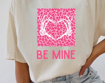 BE MINE szkielet serce ręce PNG