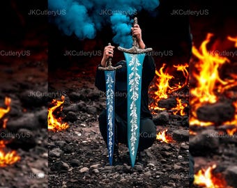 Moonlight Sword Replica – Handmade Fantasy Greatsword, Cosplay Prop, Collectible Display Sword, Gift for Gamers & Collectors, Christmas Gift