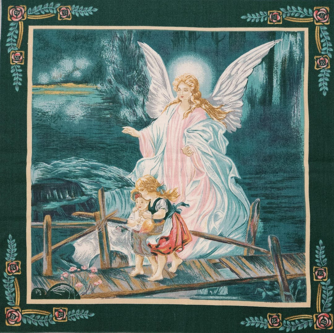 Angel Panel 1 Yd. Guardian Angel Pillow Panels 45
