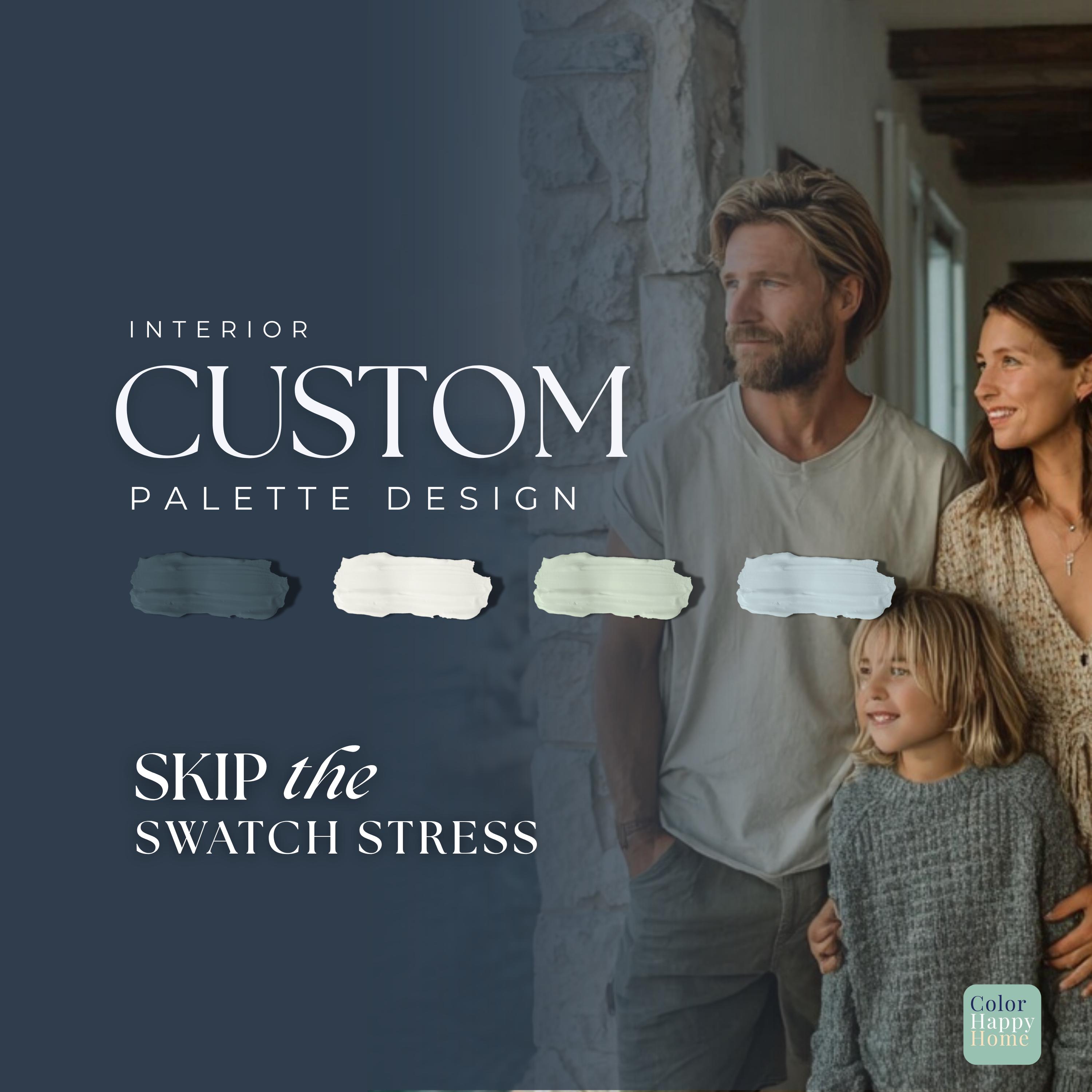 Color Confidence® Interior Custom Palette + Color Placement Mapping | Whole‑Home Paint Guide | Two‑Draft Process | 5 Colors
