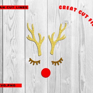 Great Christmas Holiday design gift Rudolph red nose svg
