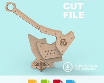 Laser Cut Battle Axe File – Cosplay, Decor (Digital Download)