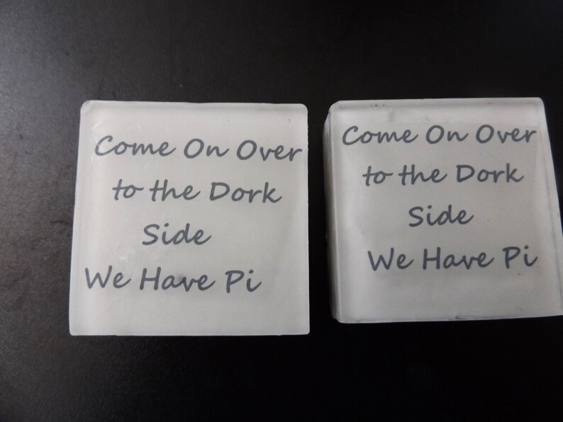 Pi Soap, Pi Day, Novelty Soap, Engineer Gift, Mathematician Gift, Geek gift, Hostess Gift, Science, the dark side, lord of the rings, geek image 3