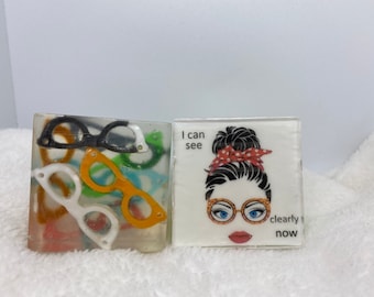 Eyeglass Guest Soap, Eye chart Soap, Optometrist Gift, Ophthalmologist Gift, Eye Doctor, wedding favors,