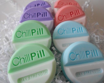 Chill Pill Soap Set of 2, Prescribed Therapy, Therapist Gift, Therapy, Medicine, Novelty Soap, Physician, Pills, Health Care, Party Favors