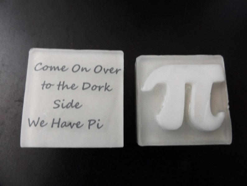 Pi Soap, Pi Day, Novelty Soap, Engineer Gift, Mathematician Gift, Geek gift, Hostess Gift, Science, the dark side, lord of the rings, geek image 2