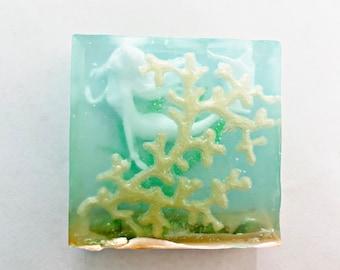 Mermaid Soap under water, Mermaid in Aquarium Soap