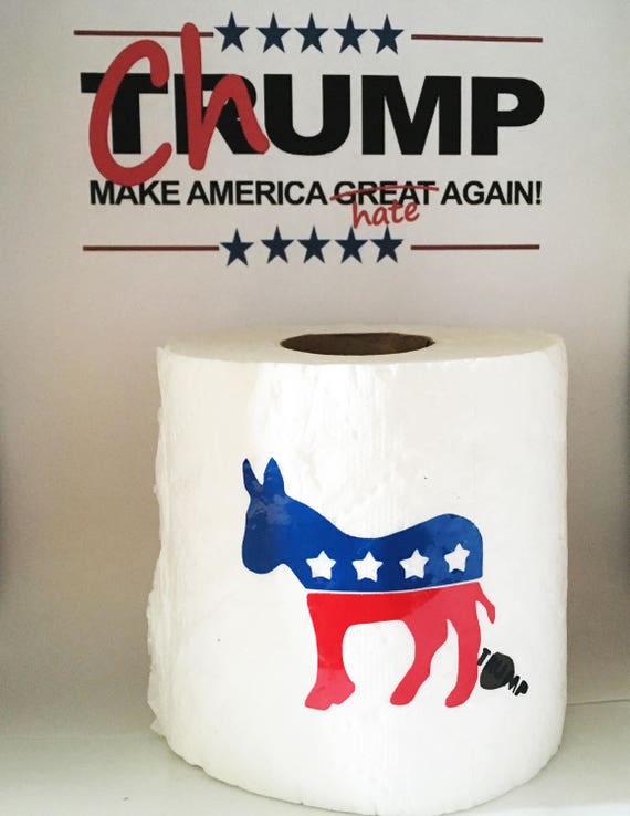 Democrat Toilet Paper Democratic Bathroom Tissue Political