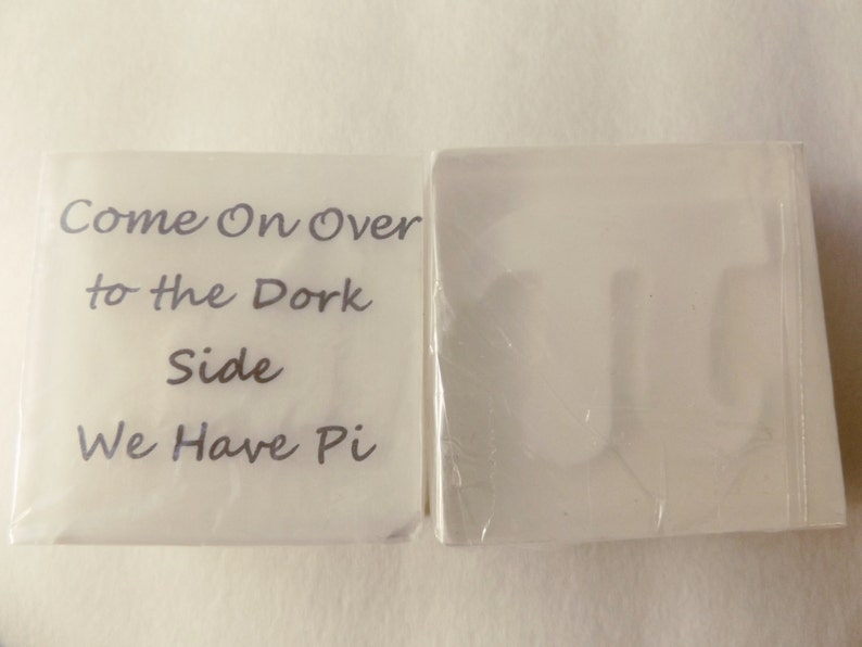 Pi Soap, Pi Day, Novelty Soap, Engineer Gift, Mathematician Gift, Geek gift, Hostess Gift, Science, the dark side, lord of the rings, geek image 4