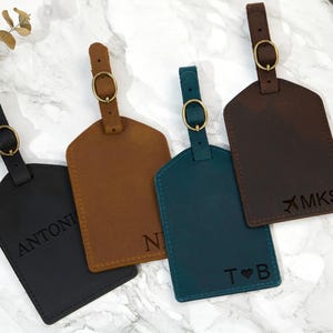 Personalized Leather Luggage Tag,Monogrammed Luggage Tags with Name,Custom Luggage Tga Wedding Luggage Tag,Wedding Gifts,Travel Gift for Him