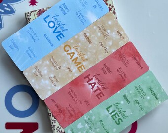 Romance Bookmarks, Tropes & Quotes, Gift for Book Lovers