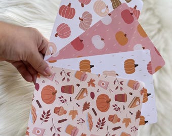 Pumpkin Kindle Inserts – Fall Book Lover Accessories, Set of 4