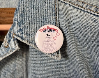 Dark Romance Reader Pinback Button, Booktok Merch