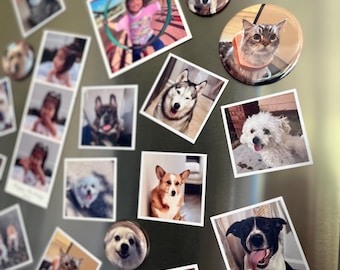 Custom Photo Magnets, Personalized Fridge Decor, 3x3 Inches