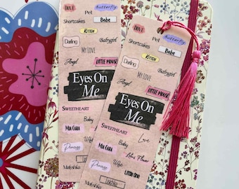 Spicy Romance Bookmark • "Eyes on Me" Smutty Book Boyfriend Nicknames