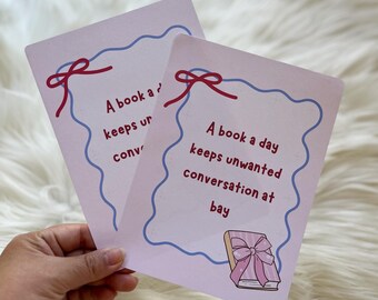 Coquette Kindle Insert - "A Book a Day" Design