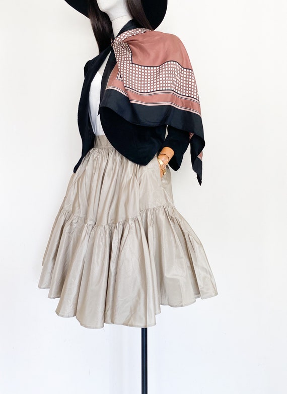 VTG Ralph Lauren silk taffeta skirt