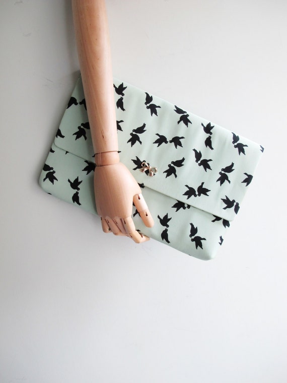 Items similar to Love birds clutch/ envelope bag/ handbag on Etsy