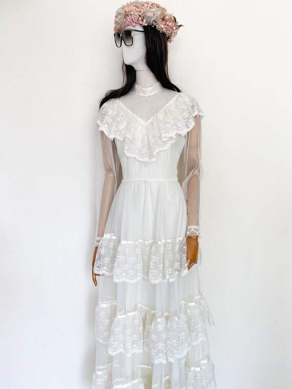 VTG 70s wedding gown
