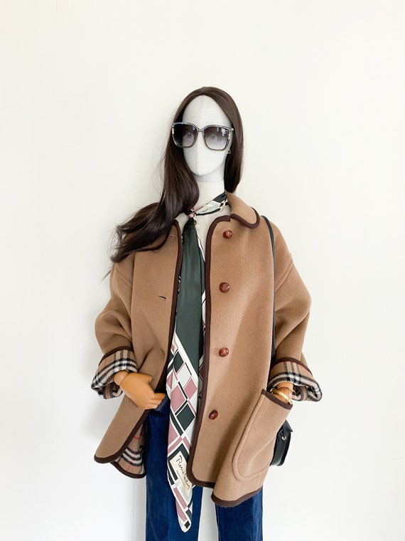 VTG Burberrys duffle coating oversized coat