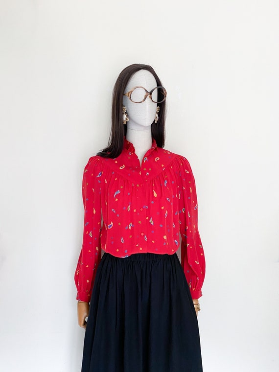 VTG Christian Dior pret-a-porter paisleys printed… - image 9