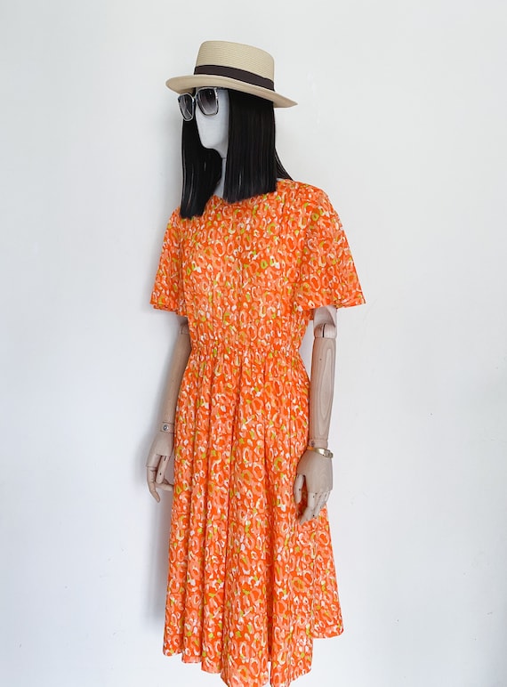 givenchy orange dress VTG Givenchy Glamour Cotton Summer Dress