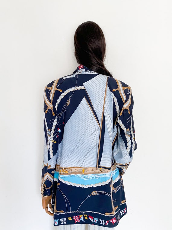 VTG MONDI yacht printed oversized blazer