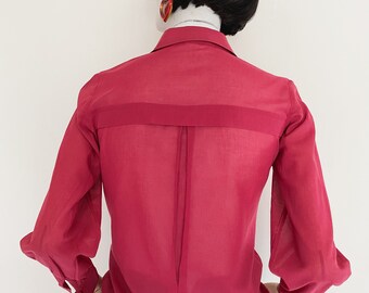 VTG Christian Dior Pret-a-porter Sheer Cotton Shirt - Etsy