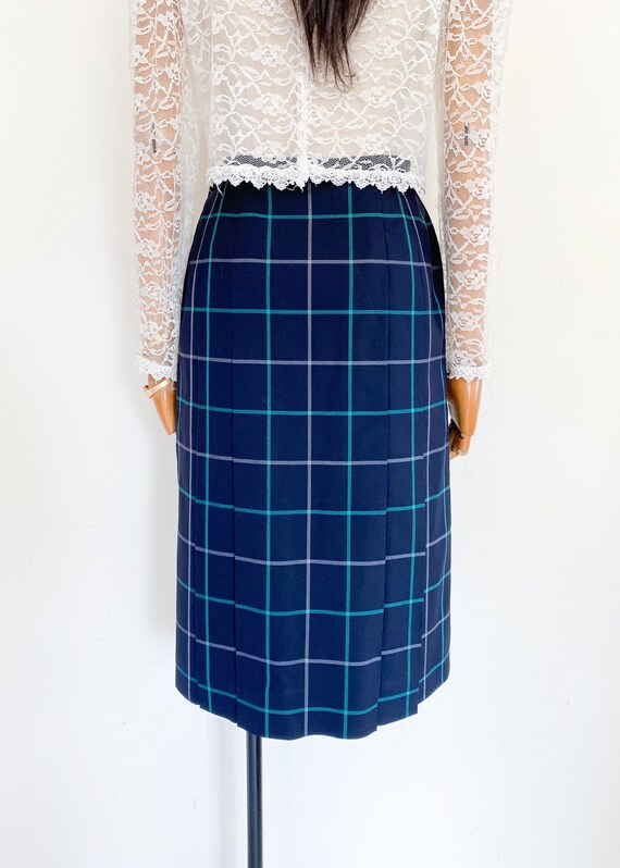 VTG Burberrys wool pleated skirt - image 3