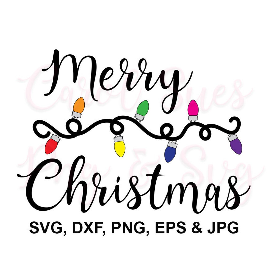 Merry Christmas svg files for cricut Christmas lights tumbler | Etsy