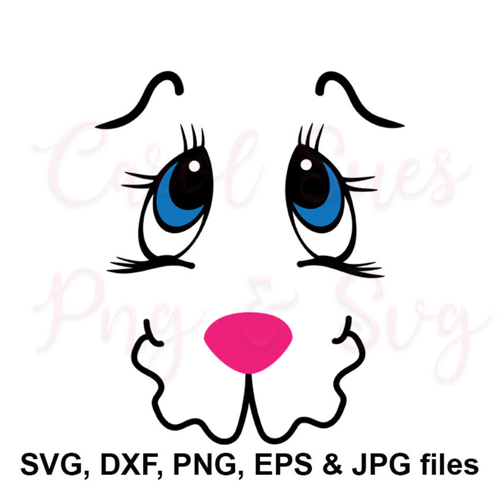 Hase Gesicht Svg-Dateien für Cricut Hase Svg Hase | Etsy