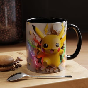 3D Cartoon Character Coffee Mug 11oz Ceramic, Anime Ceramic Mug for Birthday, Unique Gift for Coffee Lovers Tea Hot Cocoa Fans
